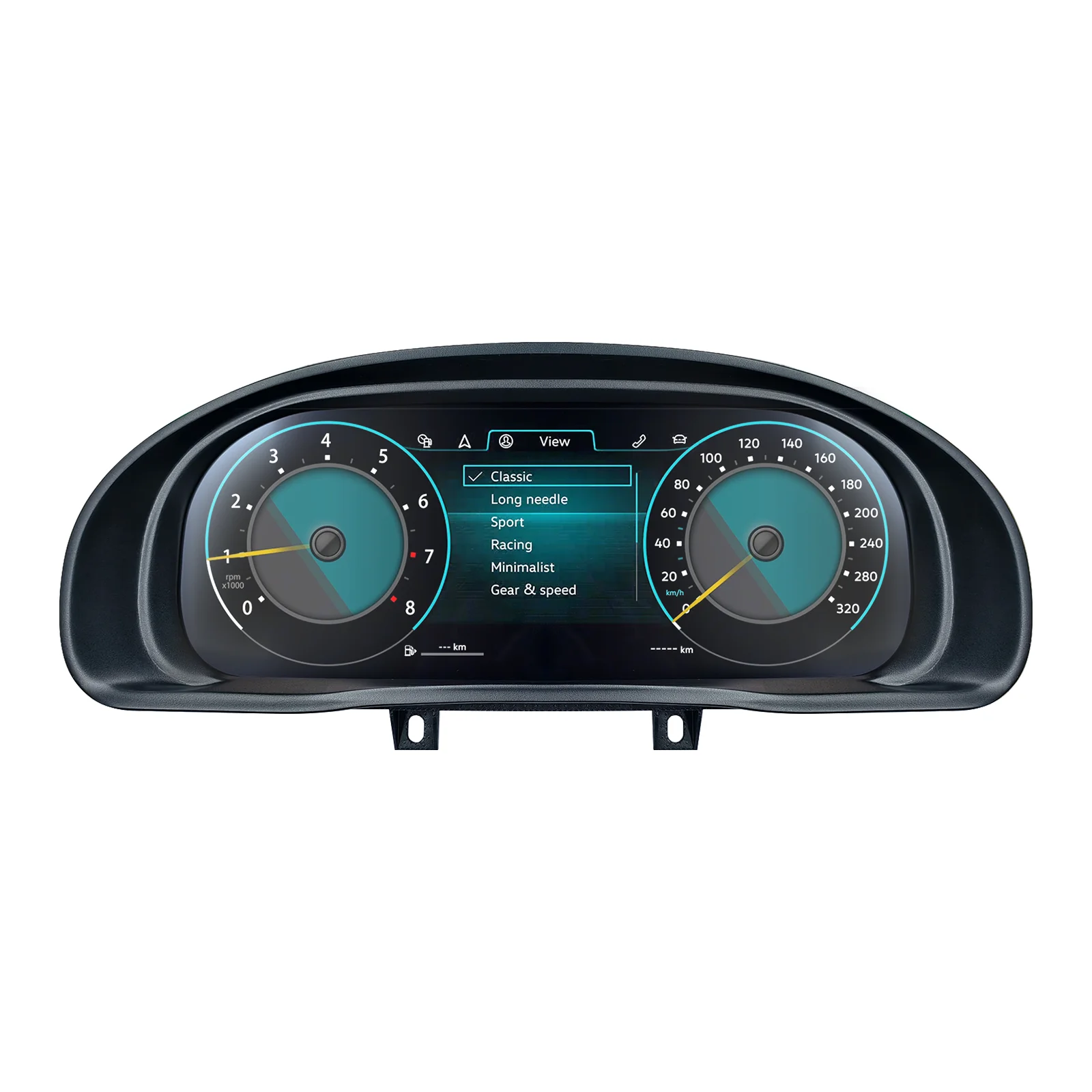 Carcluster 10,25'' LCD Digitales Dashboard-Cluster für Volkswagen Passat B5 Baujahre 1996-2006 mit HDMI Carplay Radio-Unterstützung Instrumententafel Cockpit