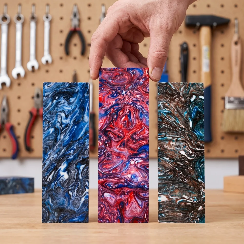 1 PC Patch Knife Handle Accessory C-Tek Material Plate Resin Handle Composite Material DIY Knife Handle Making Material