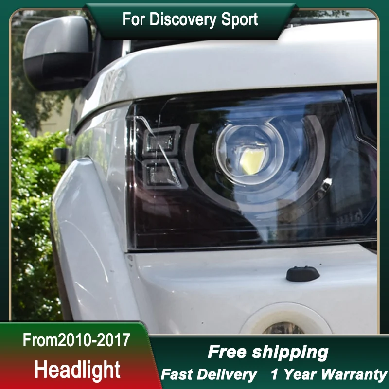 

Автомобильные светодиодные фары для Land Rover Sport Discovery 3 4 2010-2017, полностью светодиодные фары DRL, динамический сигнал, передний фонарь в сборе