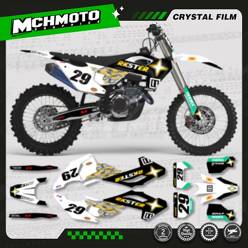 

MCHMFG Nieuwe Grafische Decals Sticker Kit for Husqvarna 2024 2025 2026 TE FE 150 200 250 300 350 400 450 2023-2025 TC FC 006