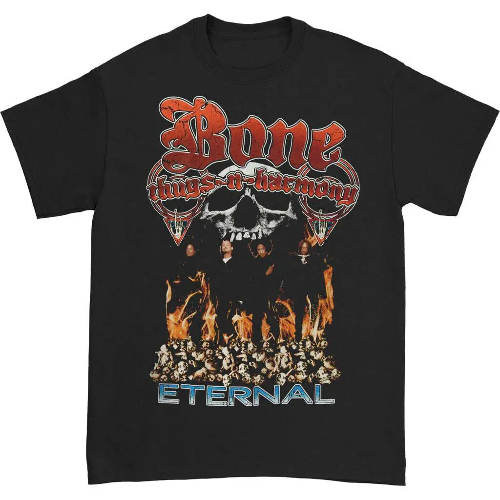 Authentic BONE THUGS-N-HARMONY Eternal Slim-Fit T-Shirt Black NEW