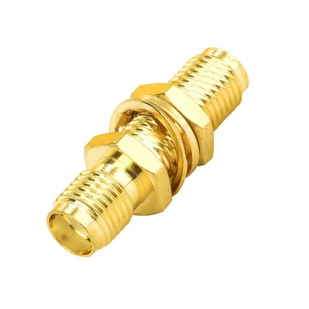 1PCS SMA Female to SMA Female Jack Nut Bulkhead RF Connector - Straight Coaxial Converter Adapter for Panel Mount Applications