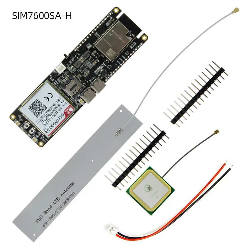 LILYGO SIM7600SA-H 32-bit MCU Development Board - 4G LTE Cat4, Dual-Band BeiDou & GPS Positioning