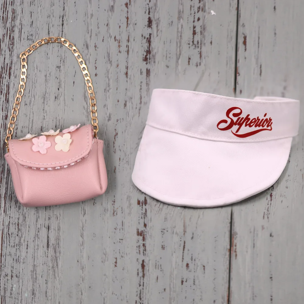 

Accessories For ICY DBS Blyth Doll Sport Hat Cute Hand Bag Lady Purse Suit 1/6 BJD Azone S Anime Girl Pullip