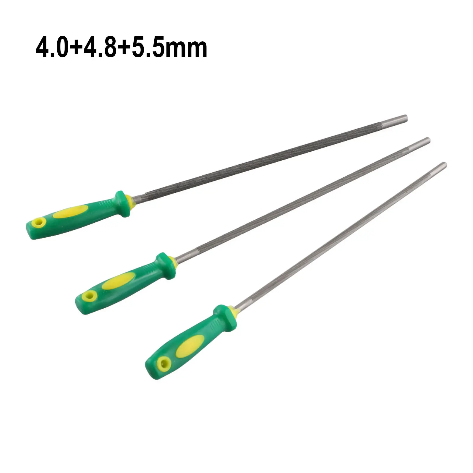 3 Teile/satz 4mm/4,8mm/5,5mm Schärfen Kettensäge Runde Kettensäge Dateien Spitzer Für Holz Kettensäge Datei