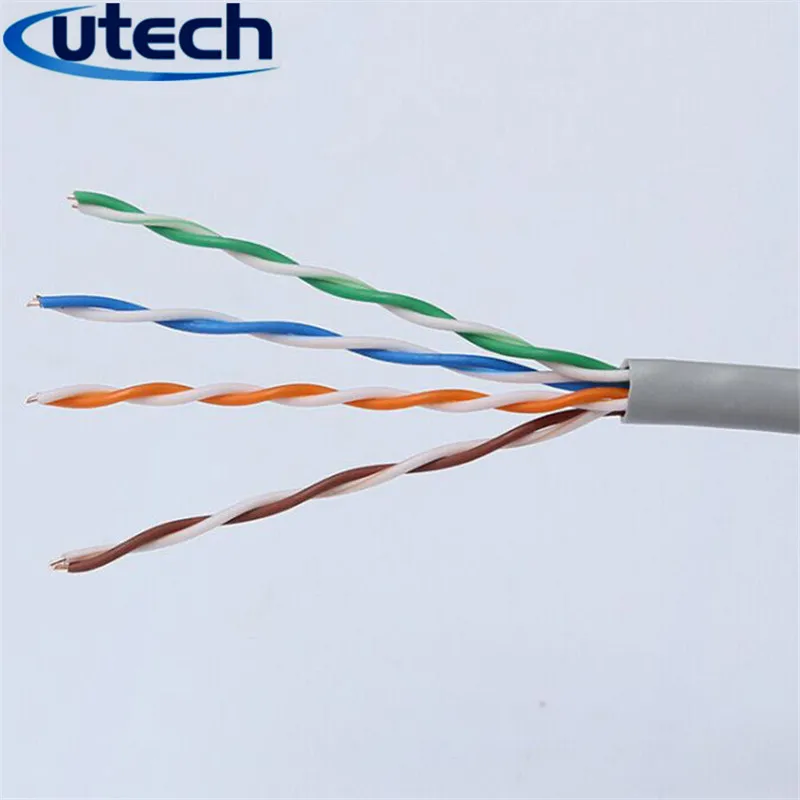 Kabel Lan Ethernet Cat5e do użytku wewnętrznego OEM, kabel utp cat 5e Zewnętrzny kabel sieciowy