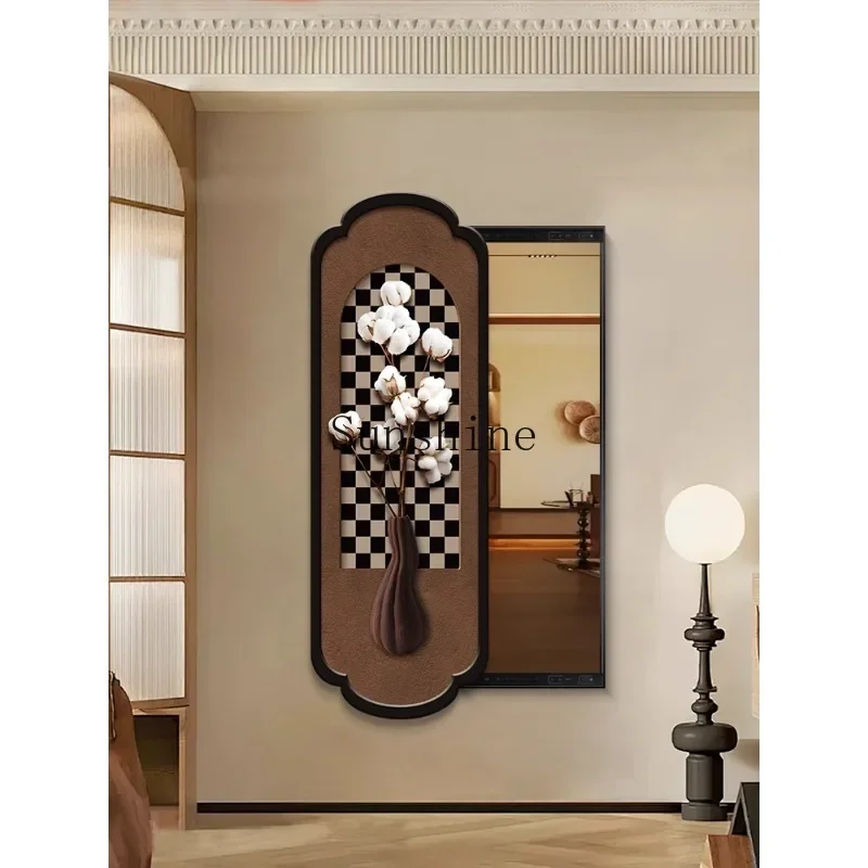 

Full-length mirror can hide mirror American retro full-length mirror hanging painting