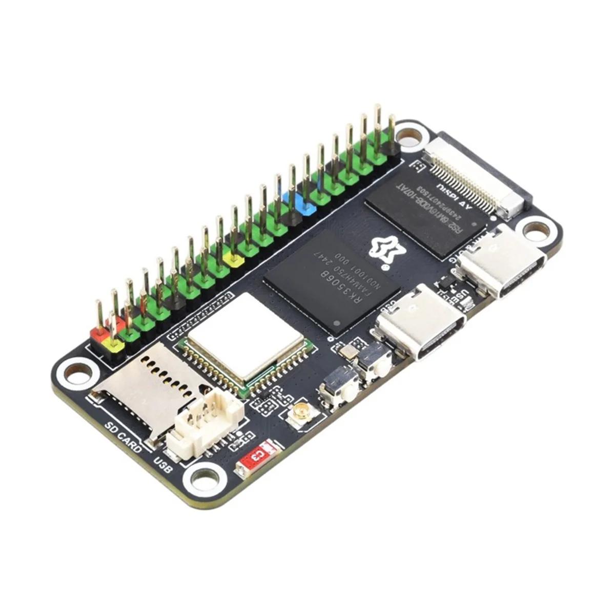 Scheda di sviluppo Mini Linux Zero W basata su chip RK3506B, integrata con braccio triplo-core -A7