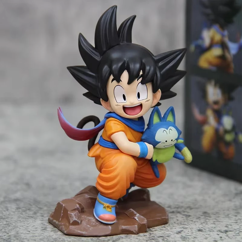 Фигурка Dragon Ball Kawaii 10 см: Маленький Сон Гоку с Пуару, коллекционная аниме-модель, кукла, украшение для рабочего стола, игрушка