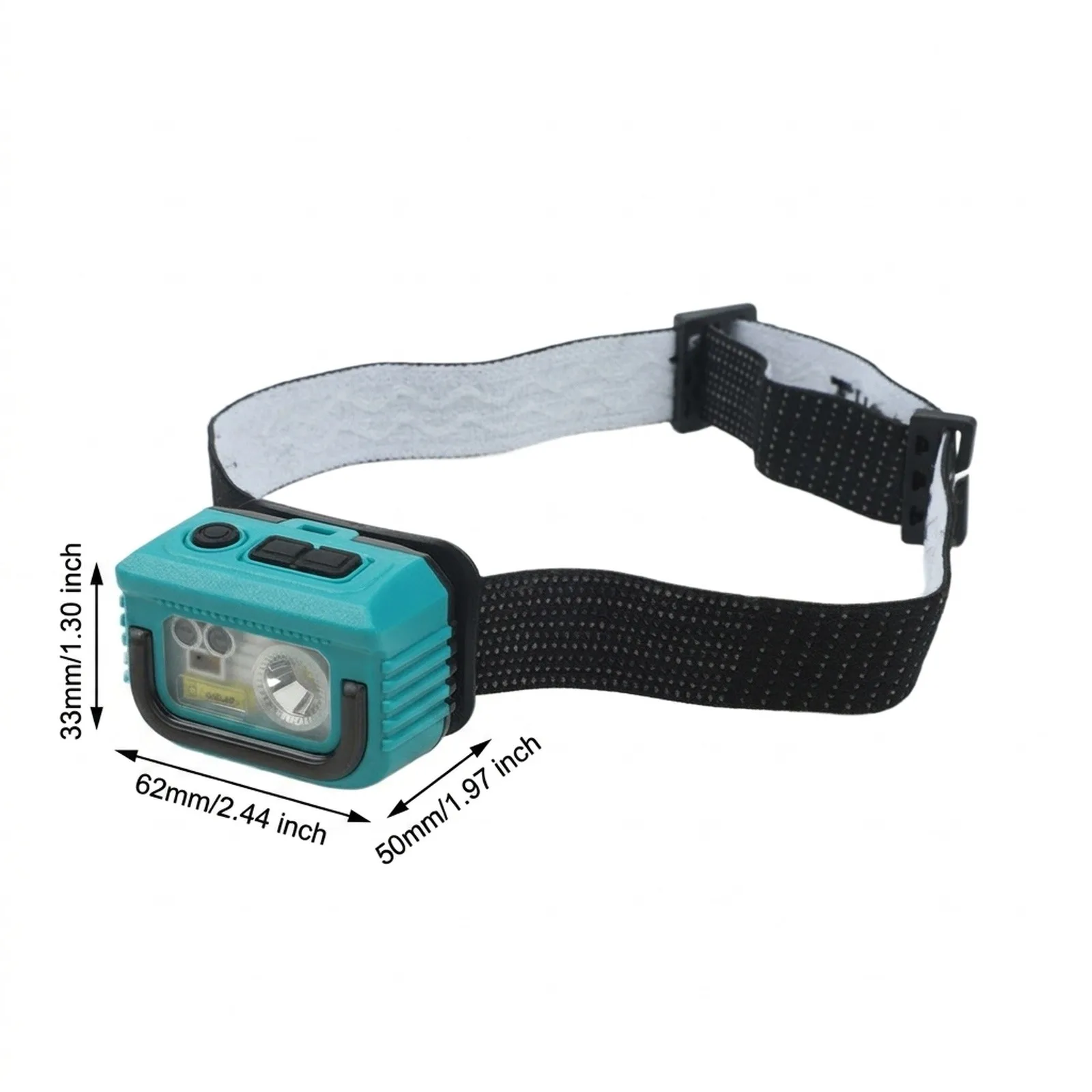 Night Hiking Rechargeable Headlamp IPX6 Waterproof Headlight About 71g 90 Adjustable Angle Three-color Lighting