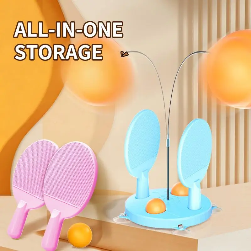 Table Tennis Practice Device for Self Play Adjustable Pingpong Training Tool for Beginners and FamilyHot
