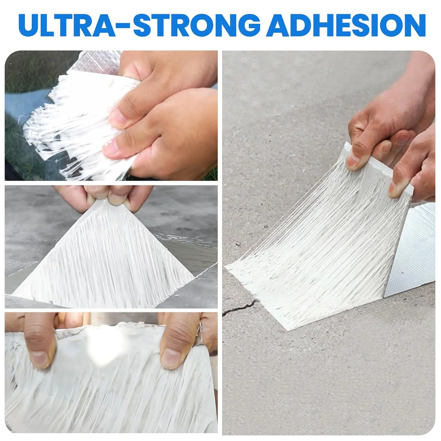 Butyl Tape Waterproof Tape 5M Aluminum Foil Tape Butyl Sealant Tape for RV Repair, Window, Boat and Pipe Sealing, Glass