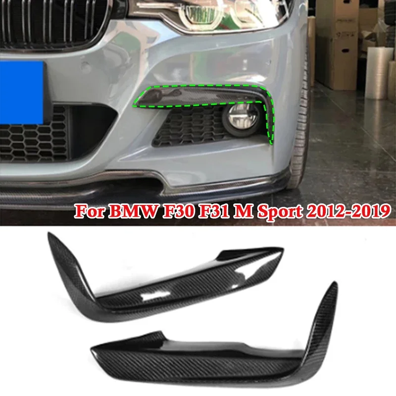 

1pair Car Front Fog Lamp Decorative Frame Cover for BMW F30 F31 M Sport 2012-2019