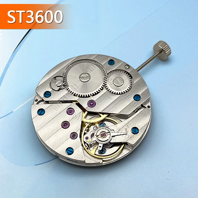 17 مثقاب يدوي ميكانيكي ST3600 تسعة ثانية اثنين إبرة حركة شبه ميكانيكية 6497 حركة الساعة