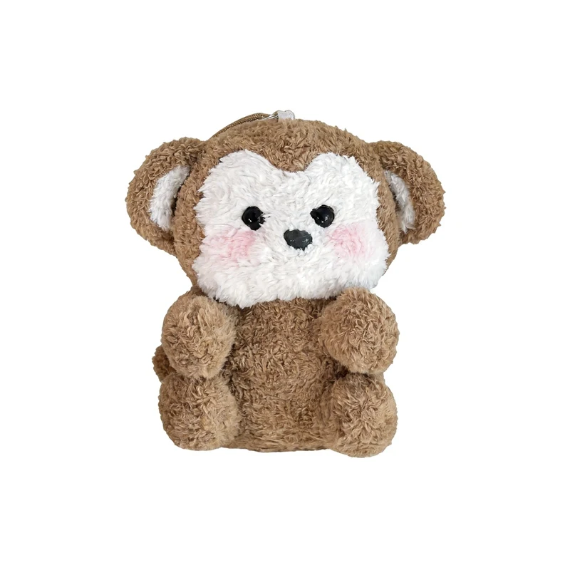 Koala Elephant Plush Keychain Penguin Cat Soft Mini Stuffed Animal Charms Pink Cheeks Hanging Loop Purse Accessory Collection