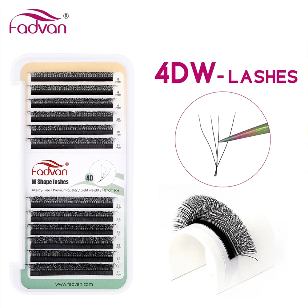 Fadvan Eyelashes W 3D 4D 5D Eyelash Extension W Novelty Hybrid Volume Make-up