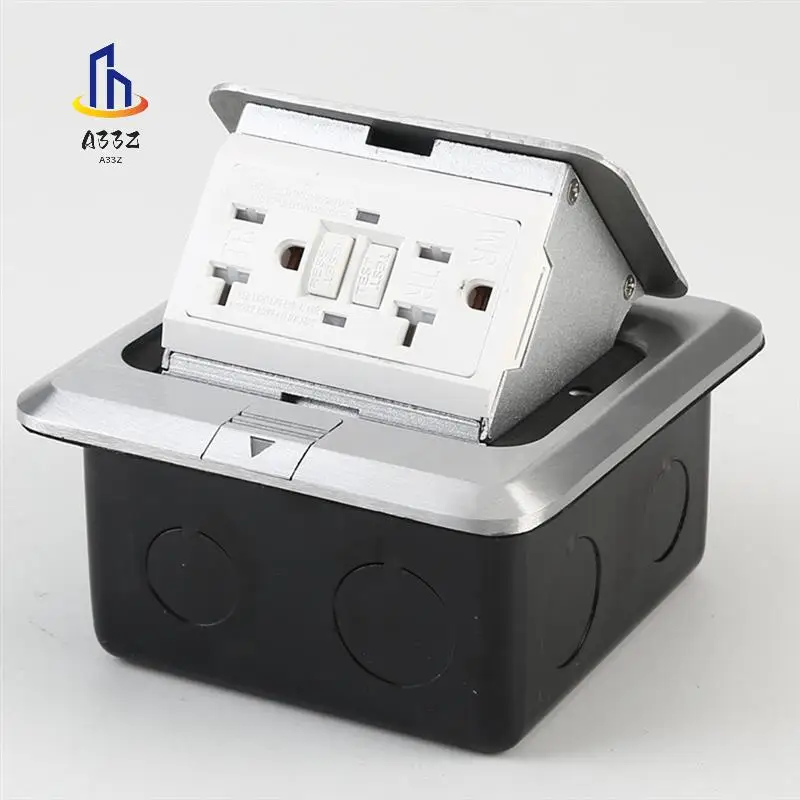 

A33Z-1 PCS Напольные крышки розеток Прочная коробка с 20-амперной нержавеющей сталью GFCI Устойчивая к атмосферным воздействиям розетка США