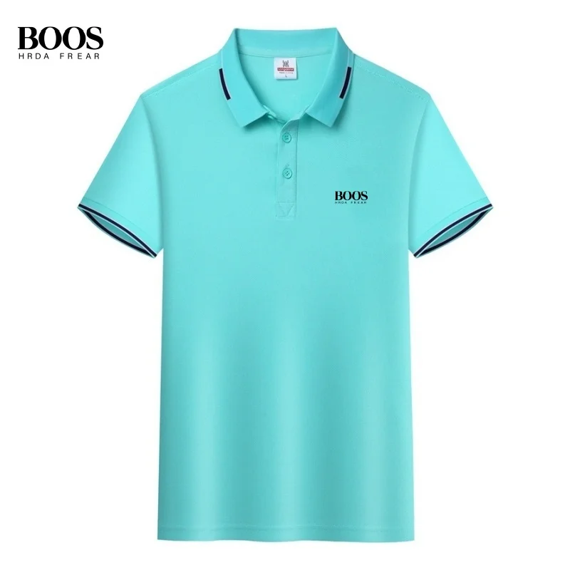 

New men's high-quality short sleeved polo shirt, summer fashion, casual, breathable and comfortable T-shirt top