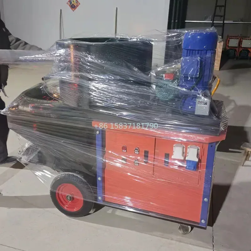 China Hot Sale Plaster Pump Mortar Spraying Machine Price CE Approval Plastering Cement Mortar Spraying Machine Sale for Germany