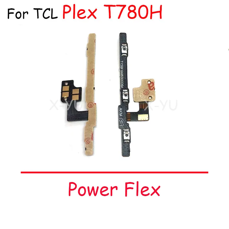 For TCL 10 Revvl 20 XE SE Pro 5G T790H T790S Plex T780H T810H T671H 5087Z Power On Off Switch Volume Side Button Flex Cable