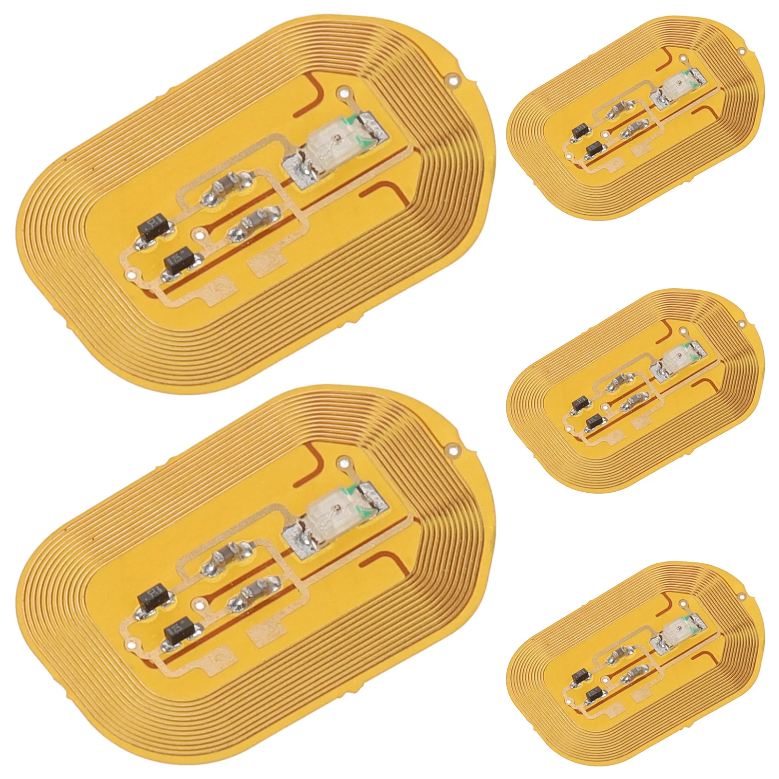 5 個 NFC センサーグローネイルステッカー DIY 軽量ネイルアートデカール女性用爪の装飾サロンホーム簡単使用スタイリッシュ