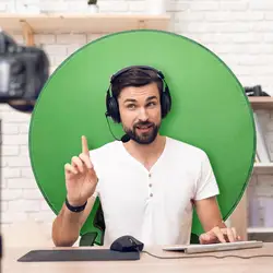 Green Screen Photography Background Photo Portable Reflector for Live Streaming  Video Studio Background Board