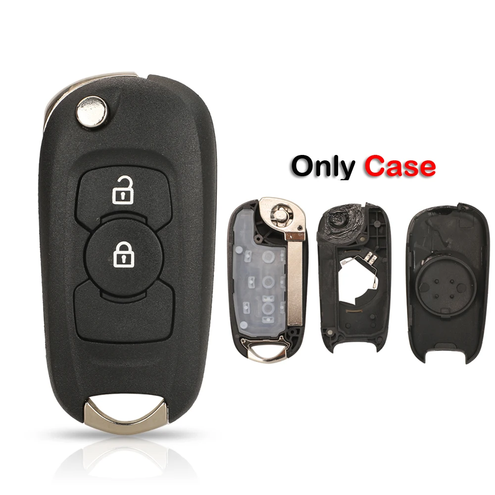 Jingyuqin Autosleutel afstandsbediening/case 2/3 Knoppen 315 434MHZ ID46 Flip Voor Opel Astra K Vauxhall Buick Verano Excelle GT EXCELLEGT