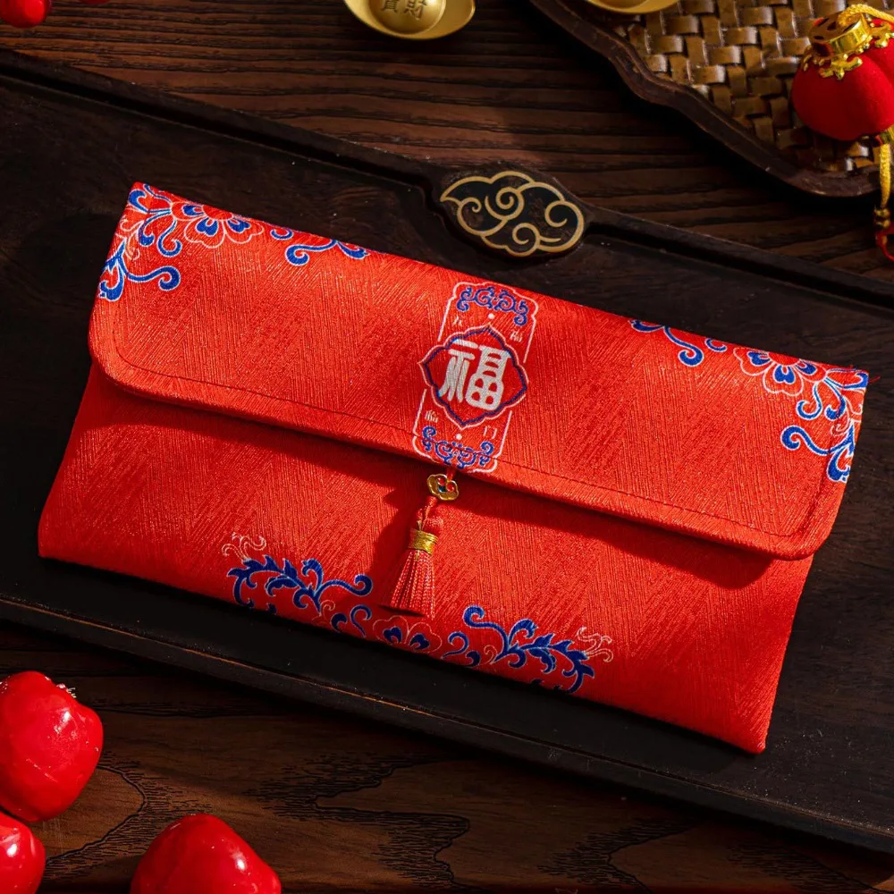 

Traditional Chinese New Year Red Envelope Hongbao Blessing Children's Money Bag Bonus Thickened Lucky Money Packet Graduation