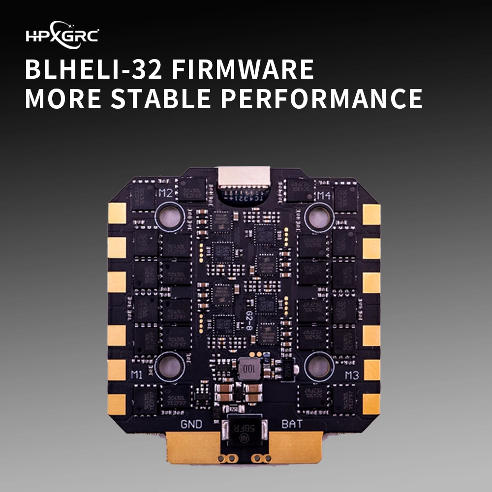 HPXGRC F722 Stack F722 وحدة تحكم في الطيران ICM42688P مع BLHeli_32 80A/100A ESC 3-8S LIPO 30.5x30.5mm لـ RC FPV Racing Drone #3
