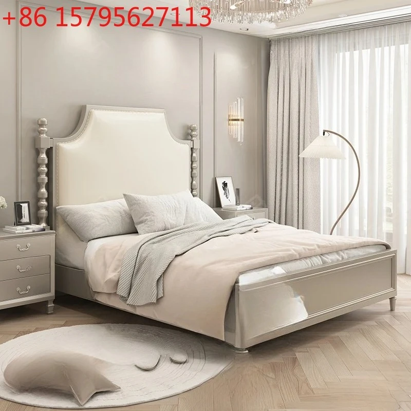 

European Design Massage Bed Bedroom Loft Luxury Double Modern Bed Full Simple Safe Storage Letto Matrimoniale Trendy Furniture