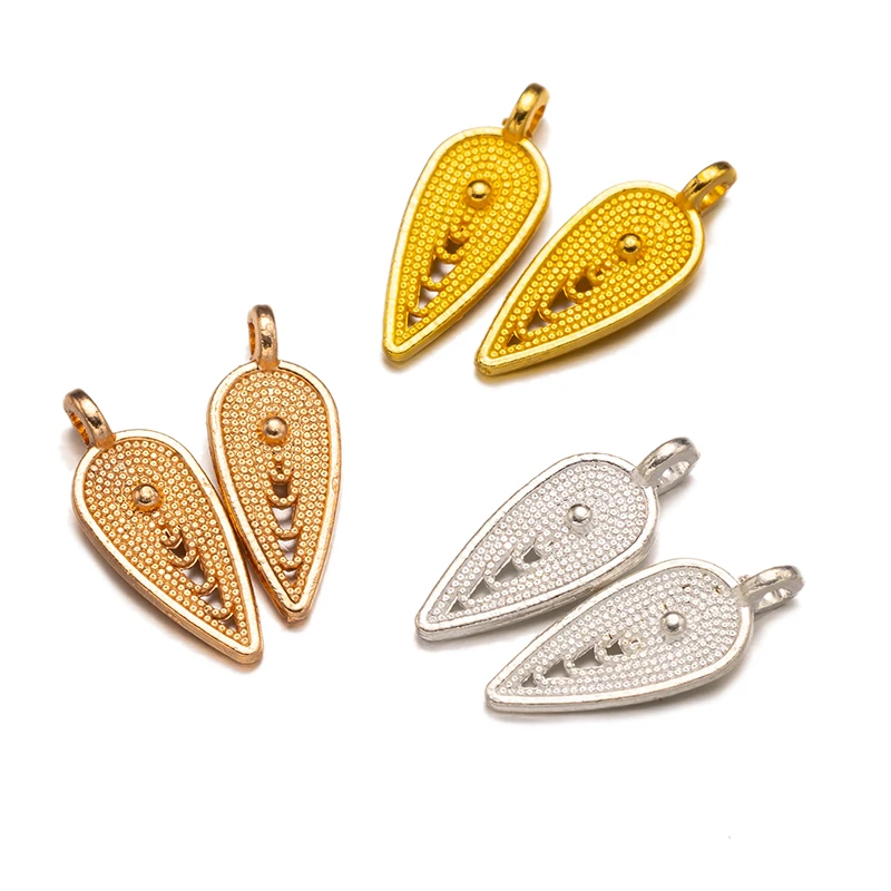 

50 шт./партия, винтажные подвески в форме капли