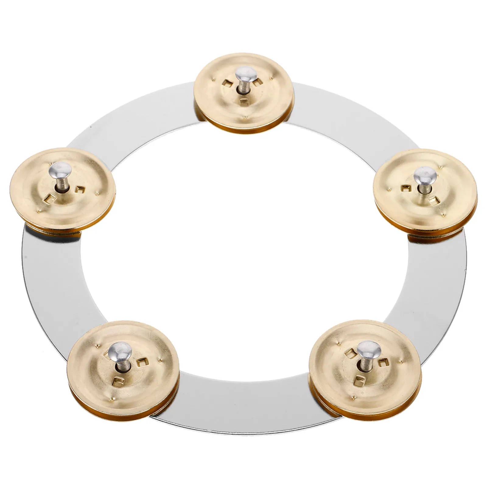 Cymbal Ching Ring Tambourine Drum Bell Stainless Steel Mountable Drum Kit Accessory Percussion Instrument Enhancer for Drummers