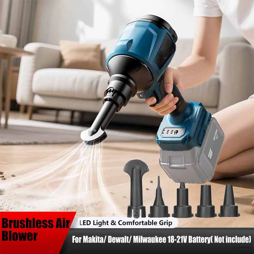 

Бесщеточный воздуходувка для Makita/ Dewalt/ Milkaukee, аккумуляторный пистолет для удаления пыли, многофункциональная машина для пыли, инструменты для накачивания