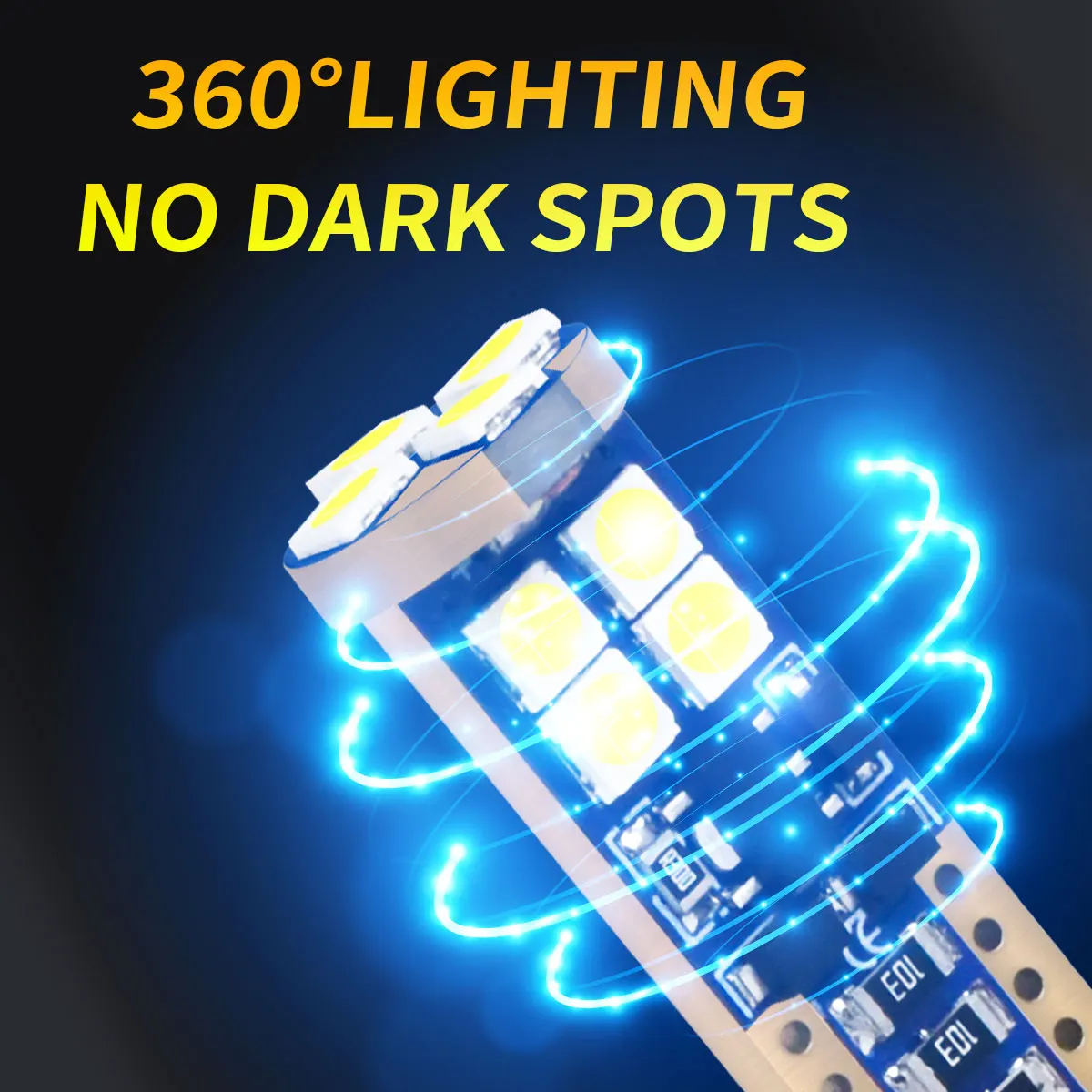 

2PCS Powerful Canbus T10 W5W 168 192 LED Reading Bulbs 12V 24V For Car Truck Turn Signal Side Clearance Brake Dome Stop Lights