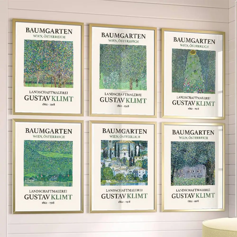 

Modern Oil Gustav Nordic Poster Posters,waterproof Paper Stickers,coffee Shops,bar Living Rooms