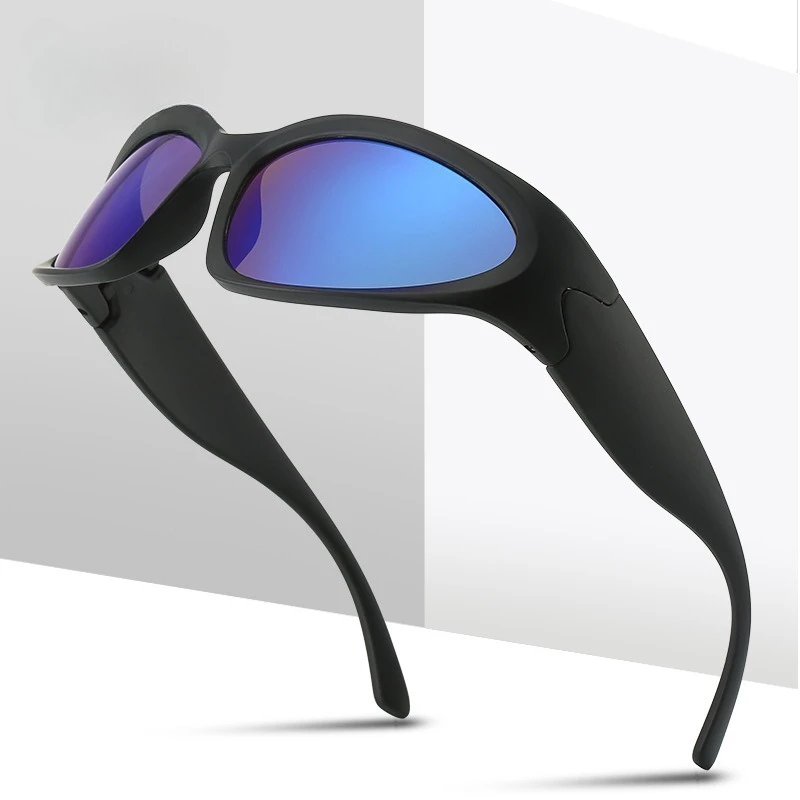 Y2K New Punk Sunglasses Men Women Retro Coated Lens Eyewear Classic Cycling Party Fashion Decor UV Protection Sports Sunglasses