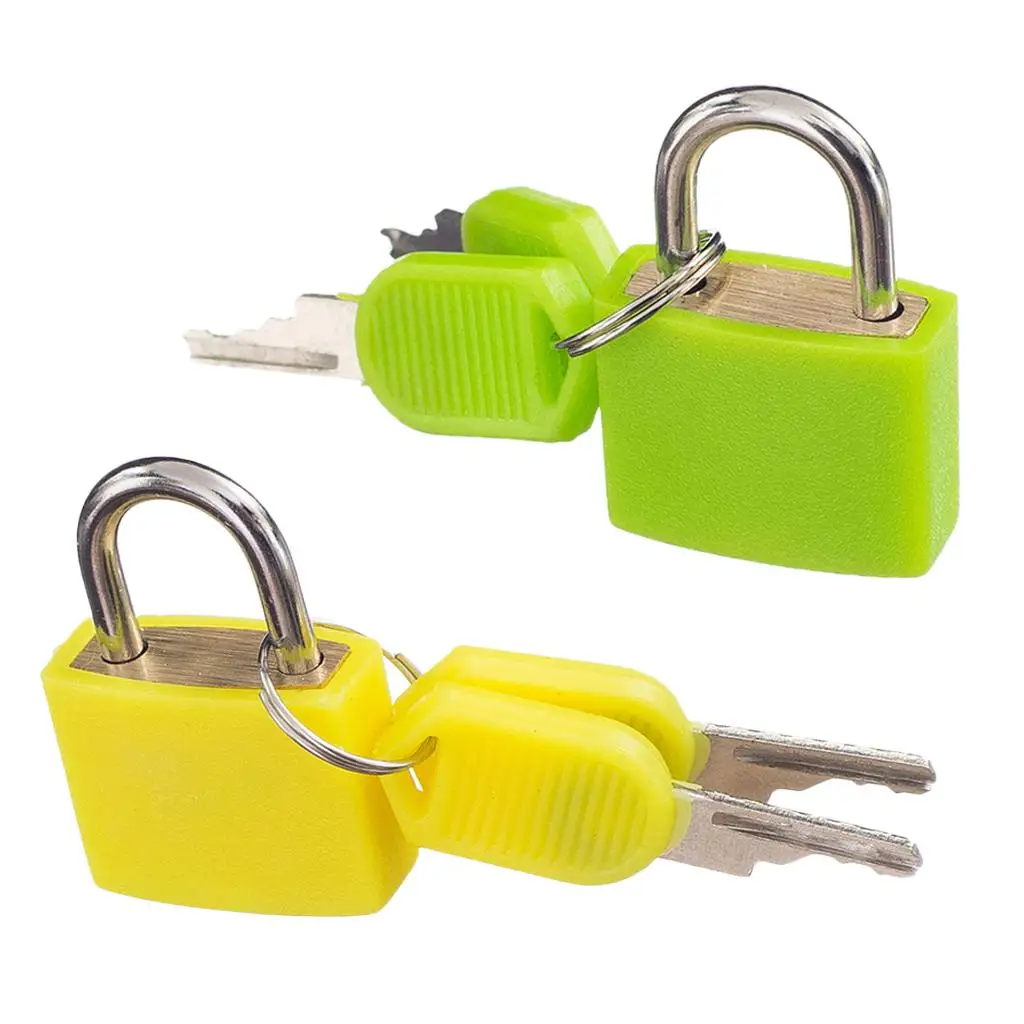 กุญแจขนาดเล็ก 2 ชิ้นพร้อมกุญแจล็อคแผ่นขนาดเล็กสําหรับล็อคเกอร์กระเป๋าเดินทาง