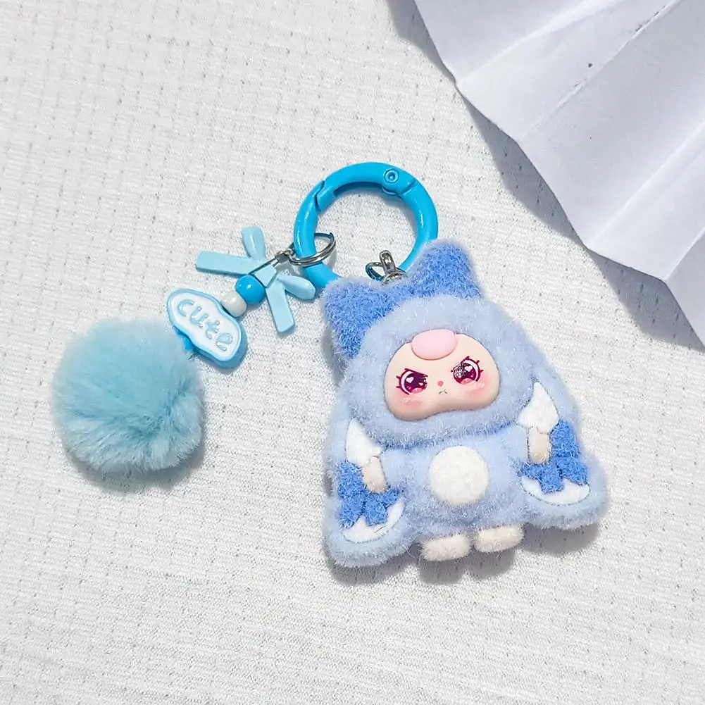 إكسسوارات صغيرة جديدة يمكنك صنعها بنفسك حقيبة ظهر بسلسلة ديكور لطيف كرتوني ثلاثي الأبعاد حقيبة مدرسية قلادة هدايا للأولاد والبنات