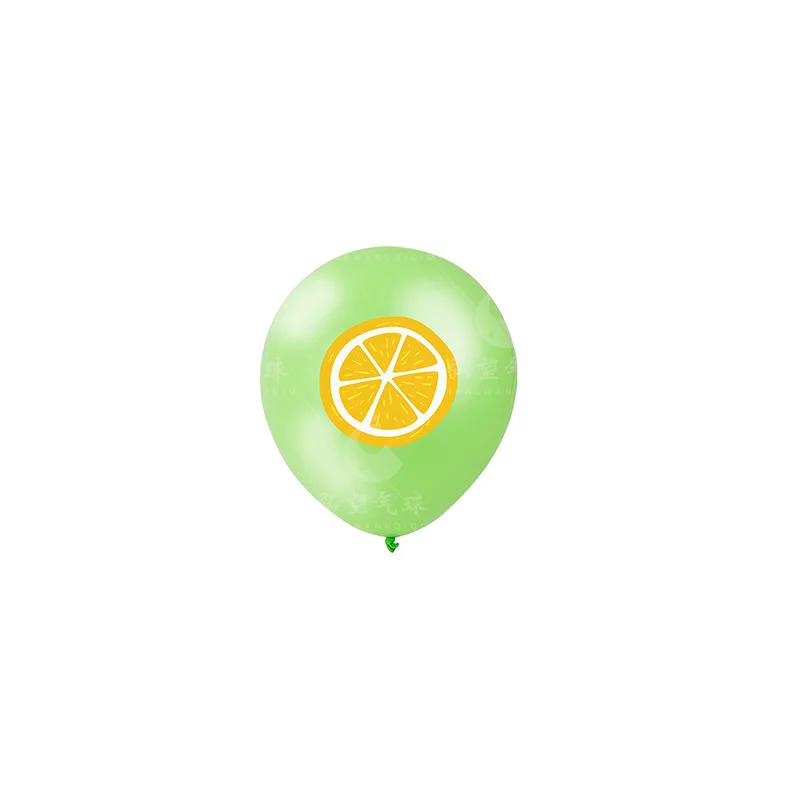 Lemon Fruit Theme Party Decoration, Birthday Party Decoration,Lemon Juice,Lemon Balloon Set, 12in, 12PCs