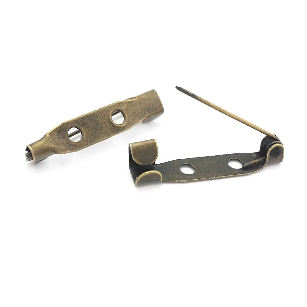 قاعدة حديد بروش عتيقة اللون بروش ، دبابيس بروش ، ظهر بروش ، لوازم صناعة ذاتية الصنع ، إكسسوارات ، 15 ، 20 ، 25 ، 30