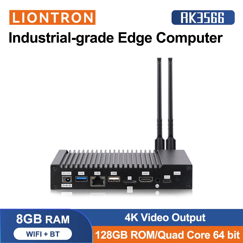 Lpddr4 Rockchip Rk3566 Sbc Computer 1000M Ethernet Dual Wifi Bt Run Android Ubuntu Embedded Commecial Ai Edge Computing