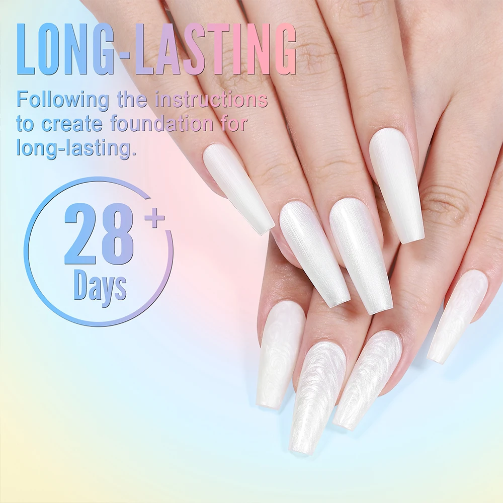 YOKEFELLOW 10ML 6 colori perla conchiglia filo smalto gel per unghie lunga durata bianco rosa viola salone gel nail art fai da te smalto gel solido