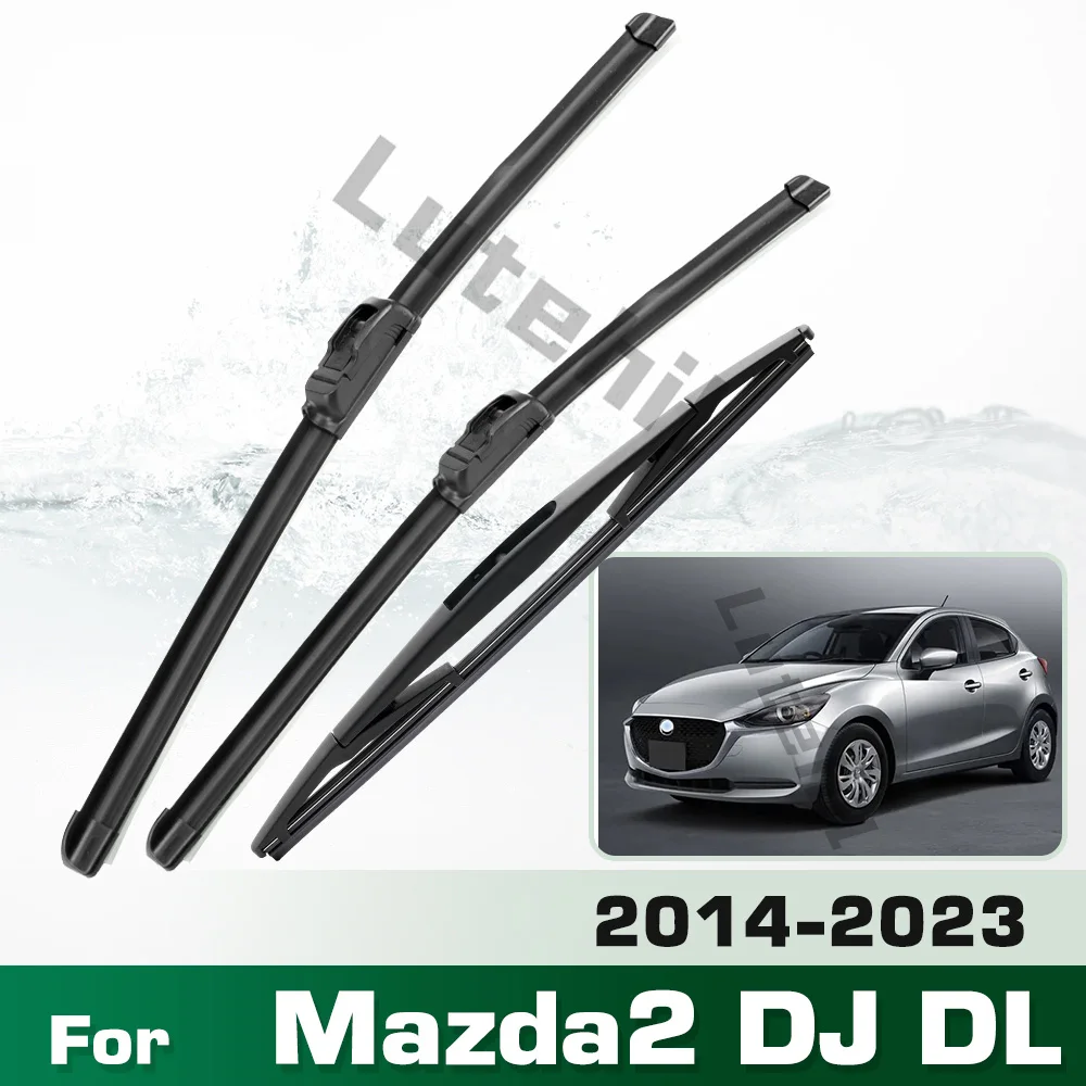 

Для Mazda2 Mazda Demio 2 DJ DL 2014-2023 комплект щеток переднего и заднего стеклоочистителя, щетки для лобового стекла 22 "+ 17" + 14"