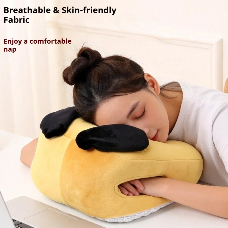 

Cartoon Animal Nap Pillow Anti-deformation PP Cotton Filled Ergonomic Cervical Care Neck Pillow Rest Pillow for Office Work