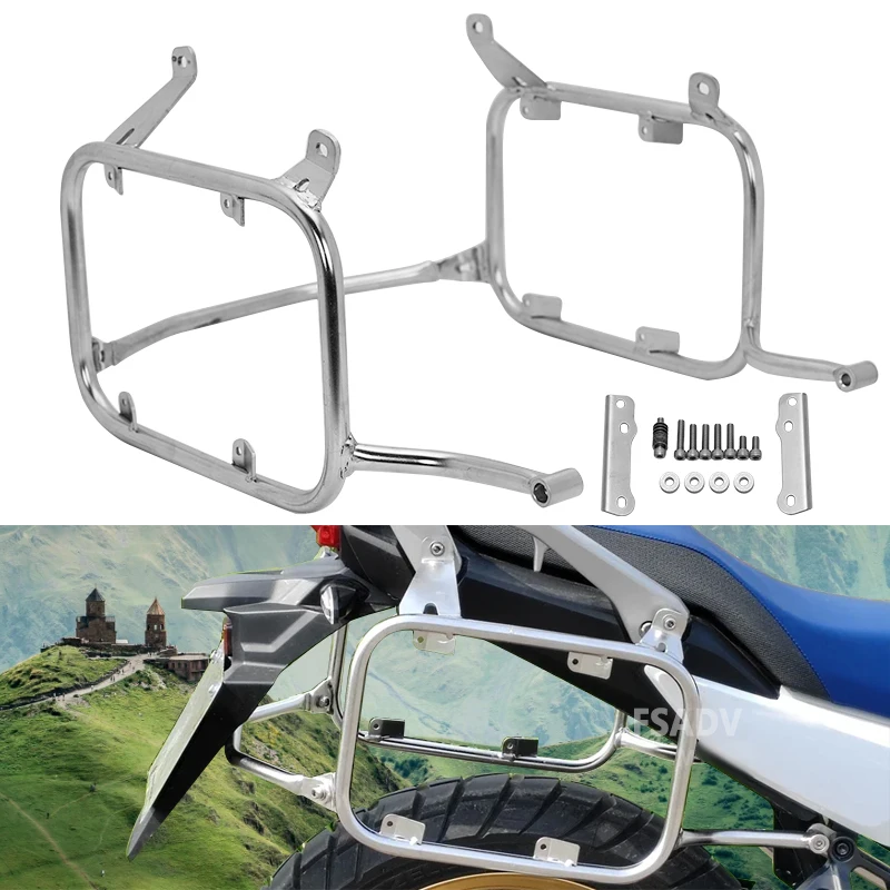 XL750 Side Case Luggage Rack Bracket Kit Side Box Bag Pannier Trunk Support Saddlebag Holder For Honda Transalp 750 2023-2024