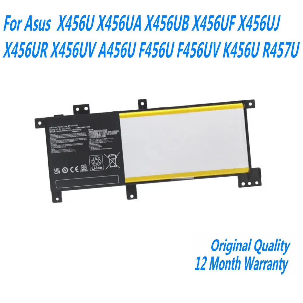 

New 7.6V 38WH C21N1508 Battery For Asus X456U X456UA X456UB X456UF X456UJ X456UR X456UV A456U F456U F456UV K456U R457U