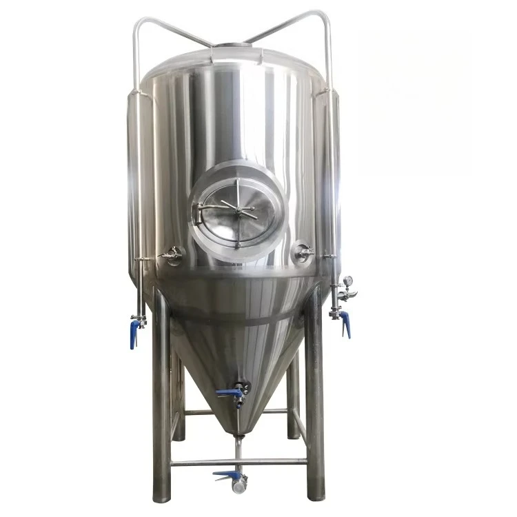 Jacket Beer Fermentation Vessel 500l 1000L 1500L 2000L Isobaric Conical Fermenter Tank Per Batch