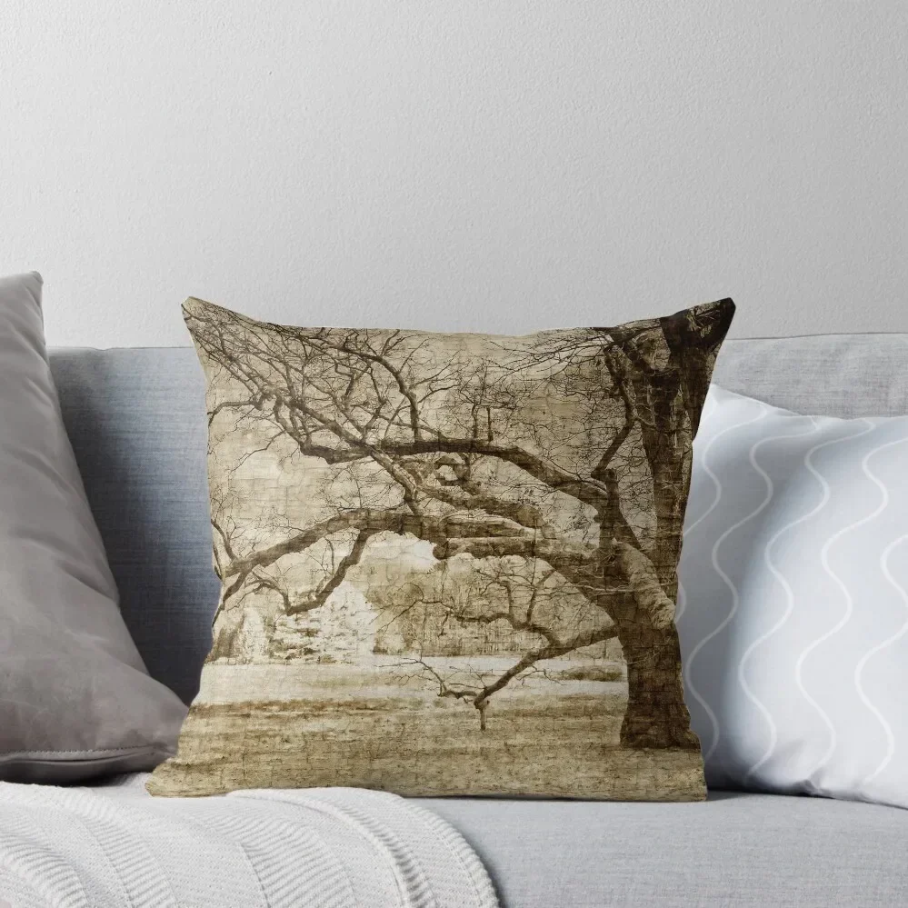 

The Old Oak Tree Throw Pillow autumn pillowcase Couch Pillows pillow