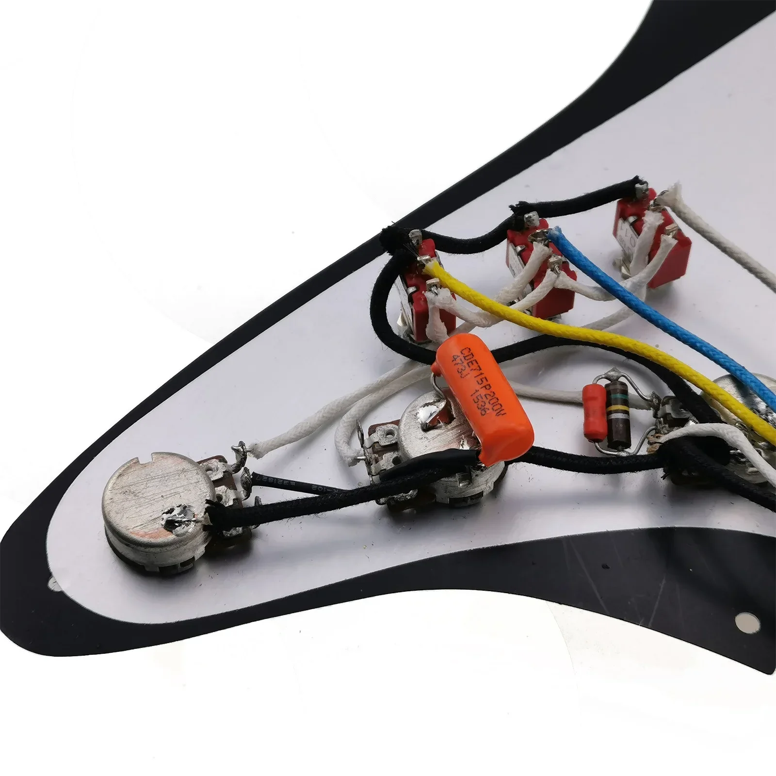 Guitar Pickups Prewired Pickguard 7-Way type fully loaded Wilkinson SSS Ainico 5 Single coil Pickups Set view 5
