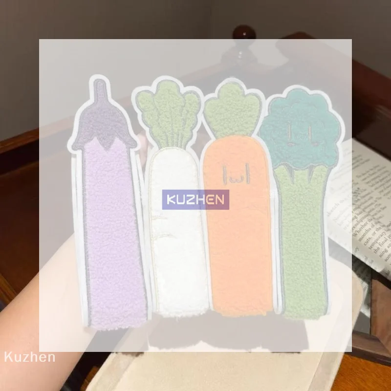 /Kuz/Simulated Vegetable Hair Bang Pad No Trace Cute Cartoon Flyaway Hair Holder Compact Soft Fringe Hair Sticker